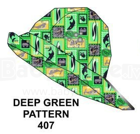 Huppa - 14' Hayley art. 8830BS00 Kid' s rain hat (47-57cm), deep green pattern