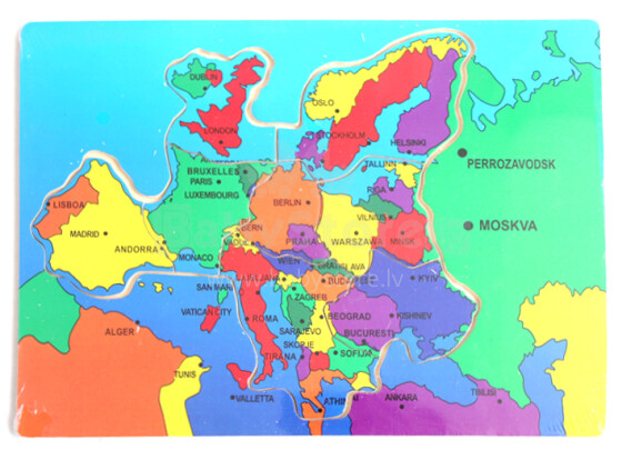 Midex 22227 Koka puzle Eiropas karte