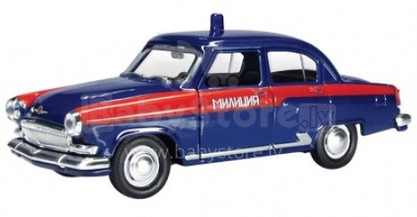 „Autotime“ kolekcija 34104W Vaikų automobilis, GAZ-21 „Volga“, mastelis 1:43, milicija
