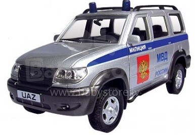 „Autotime“ kolekcija 30183W Vaikų automobilis, „UAZ PATRIOT“ skalė 1:43, milicija