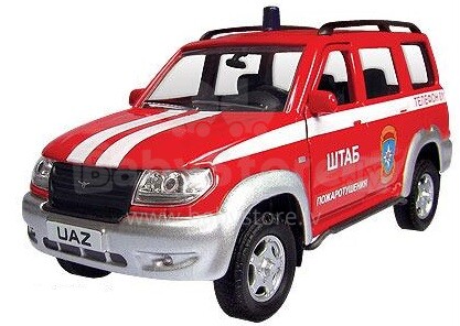 „Autotime“ kolekcija 30184W Vaikiškas automobilis, „UAZ PATRIOT“ skalė 1:43, Priešgaisrinė sauga