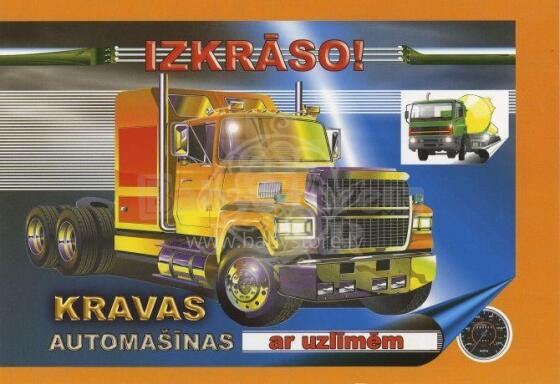 Izkrāso! Kravas automašīnas ar uzlīmēm