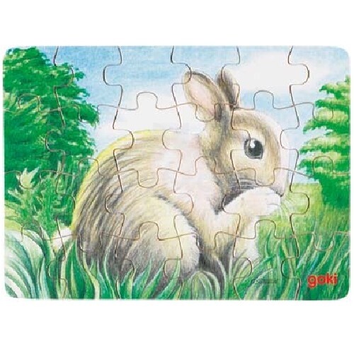 Goki VG57653 Mini puzzle baby animals