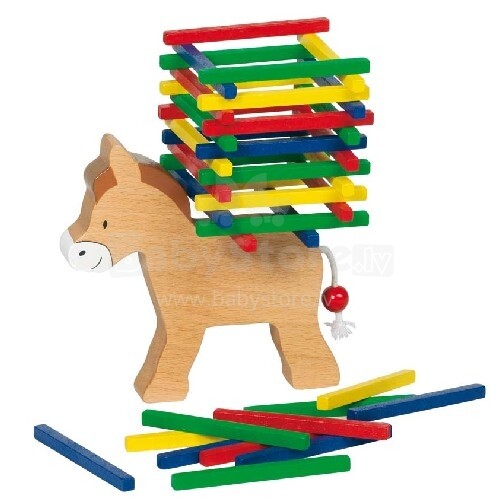 Goki VG56950 Mokomasis medinis žaislas „Asilas“
