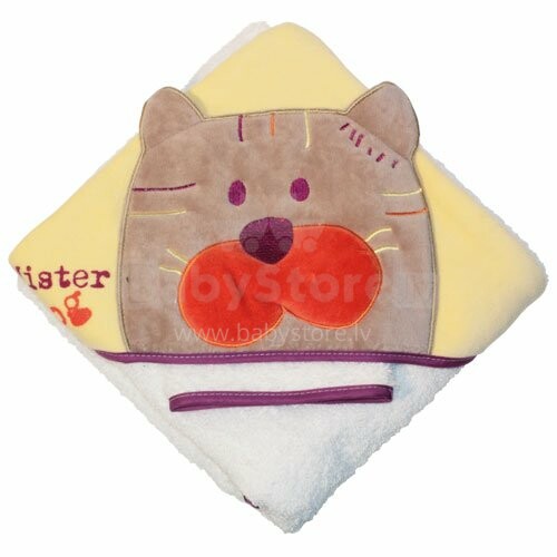 BabyCalin BBC303301 Mister Dog Махровое полотенце с капюшоном 80x80 см.