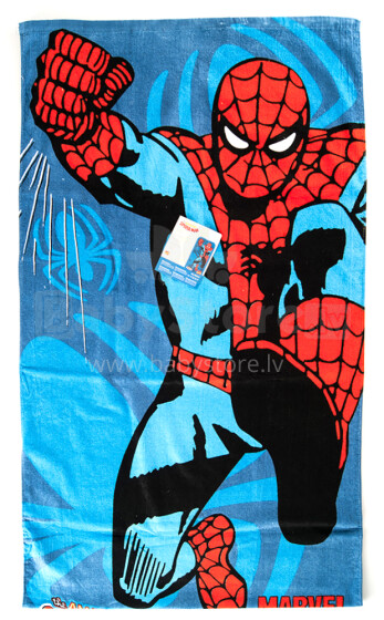 Zippy Spain Spiderman Natural Cotton Bērnu mīksts dabīgas kokvilnas dvielis 150х75cm