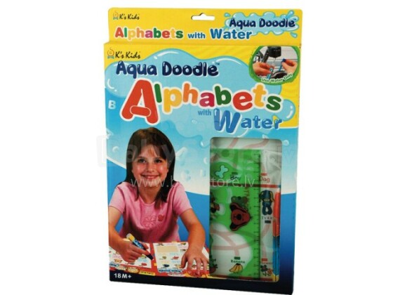 K's KIDS AD10002 - „Aqua Doodle“ abėcėlės su vandens abėcėle su vandeniu