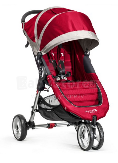 „Baby Jogger'18 City Mini Single“ - tamsiai raudona / pilka spalva. BJ11436 Sporto krepšelis