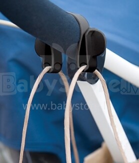 „Clippasafe CLI 49/5 XL“ kabliukai vežimėlio rankenai