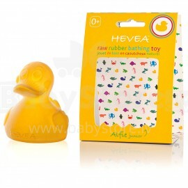 „Hevea“ neapdorotas guminis maudymosi žaislas, 3444301, vonios žaislas „Alfie“ iš 100% natūralaus kaučiuko 0+ mėnesių