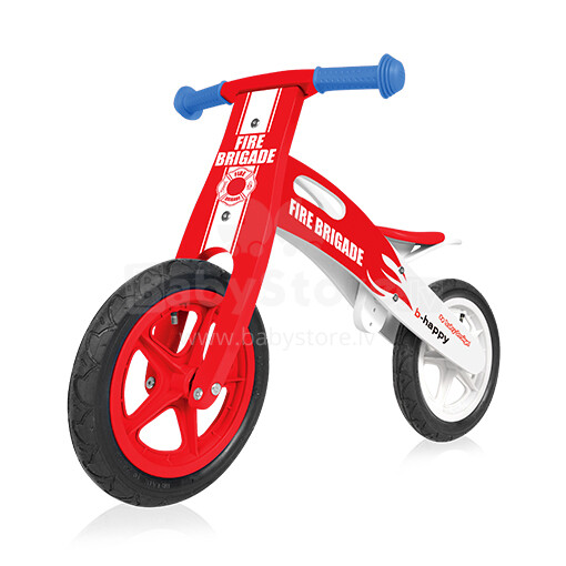 „Baby Design B-Happy Brigade 02“ vaikiškas dviratis su mediniu rėmu