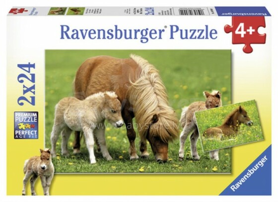 Ravensburger Puzzle 08994 Arklių galvosūkiai 2x24vnt.