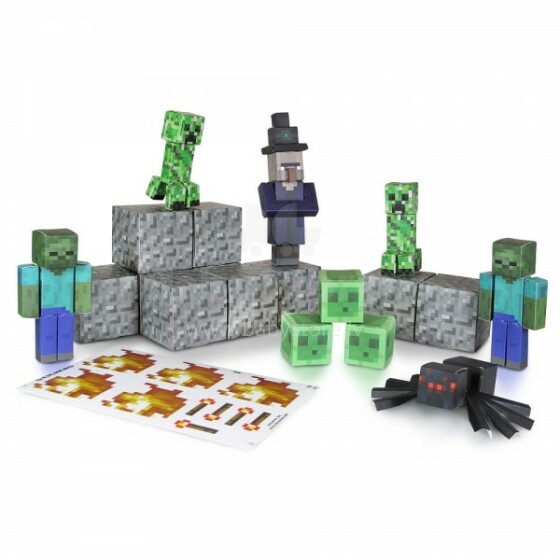 „Minecraft Hostile Mobs“ menas. 16703 Popieriaus konstruktorius „Enemy set“