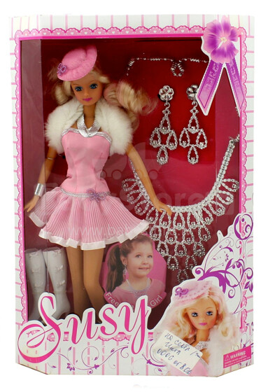 Susy Glittery 1006 Кукла Сюзи В элегантном платье с аксессуарами 29см