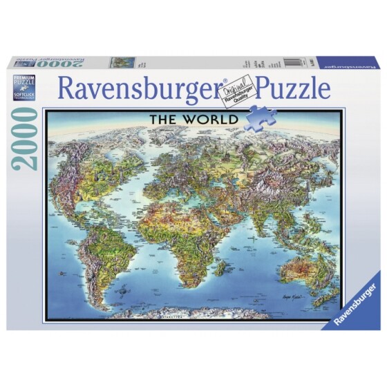 Ravensburger 166831V Puzzle The World  Puzle Pasaule