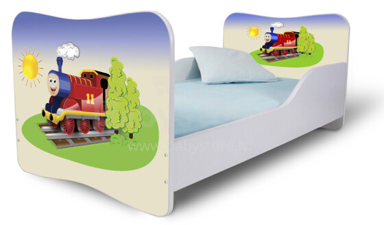Stilinga „Nobi Transport“ vaikų lova su čiužiniu 144x74 cm