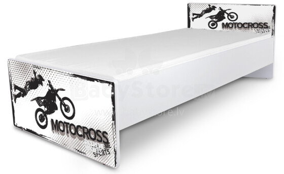 Nobi Motocross  Стильная  кровать для подростков с матрасом 184x84 см