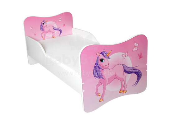 Stilinga „AMI Pony“ vaikų lova su čiužiniu 144x74 cm