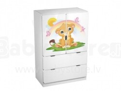 AMI Lion  Детский  стильный  шкаф  125 x 80 x 45см