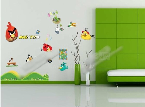 Sienų lipdukas „Angry Birds“