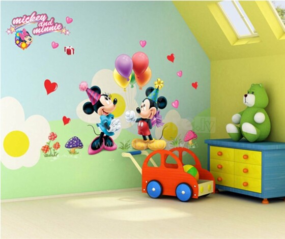 Sienų lipdukas Mickey & Minnie 50x75