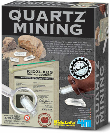4M Kidz Labs 00-03264 Quartz Crystal Mining
