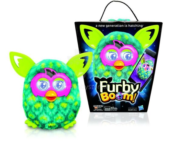 Furby Boom Art.A4342R Интерактивная игрушка солнечный Фёрби Furby - на англ.языке