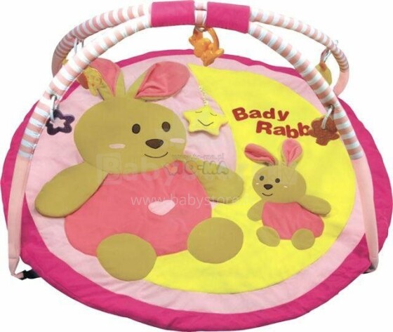 BabyMix Bunny Art.TK3168 Развивающий коврик Зайка с игрушками