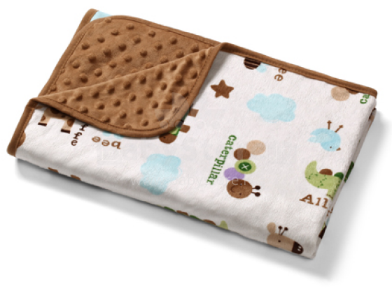 BabyOno Art. 1404/03 Double-sided microfiber blanket Bubble