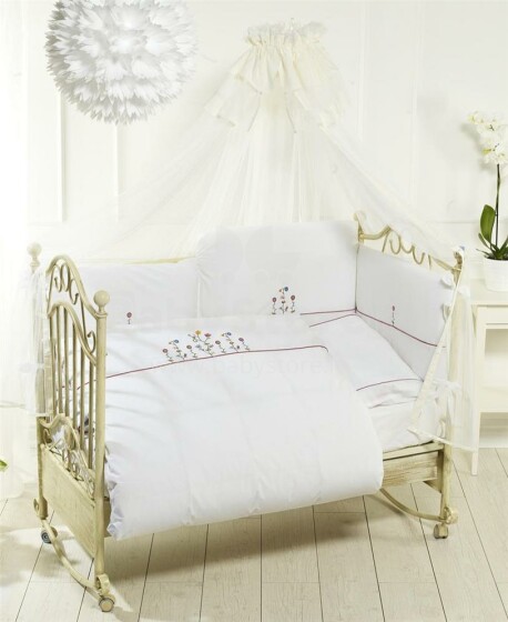 Feretti Vintage Flowers Trio White Bērnu gultas veļas komplekts