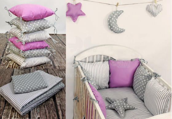 La bebe™ 8 Set Art.67584 Grey/Pink