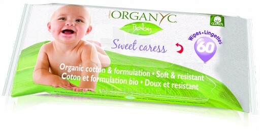 Organyc ORGBA01 Детские влажные салфетки , 60 шт.