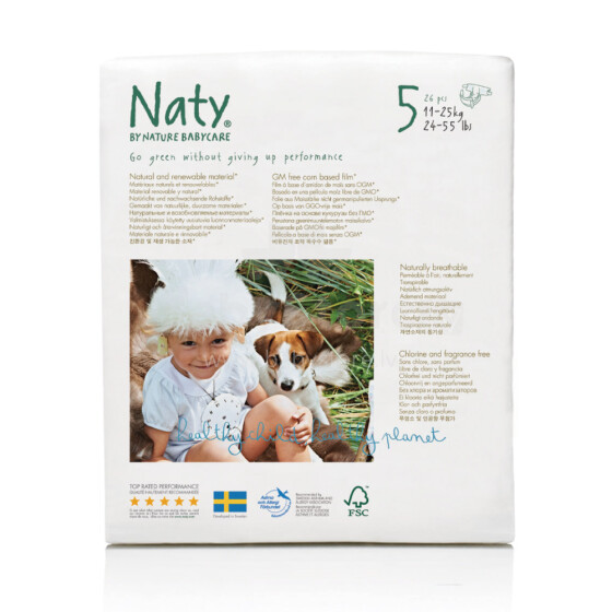 Nature Babycare junior/junior+ (11-25kg), 28 gb., Autiņbiksītes