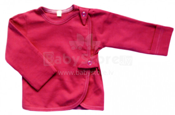 „EcoEmi B-07/03“ Organinės medvilnės marškinėliai kūdikiui su pirštinėmis