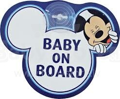 Disney Mickey Baby On Board car sticker