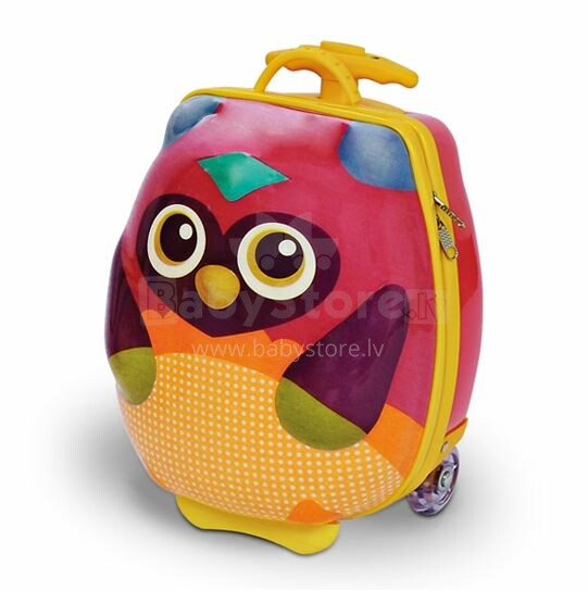 Oops Owl Art.31003.12 Mr. Wu Happy Trolley! Детский чемодан на колесиках