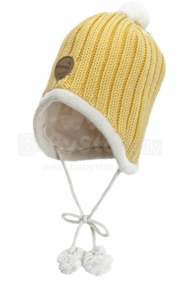 Huppa '15 Jakob 8332AW/962 Теплая вязанная шапочка для деток с хлопковой подкладкой (р.XXS-M)