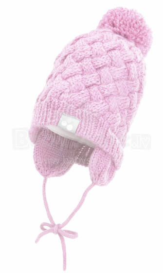 Huppa '15 Nelson 8384AW / 003 Megztinė kūdikių kepurė žiemai su medvilniniu pamušalu (dydis XS-M)
