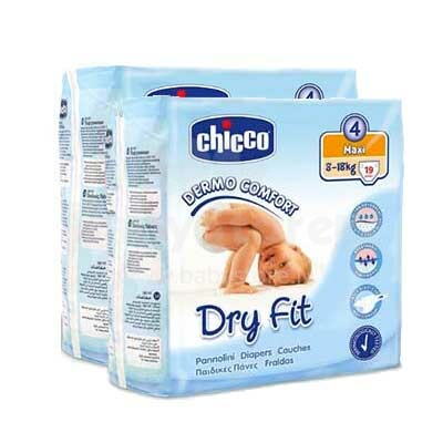 Chicco Dry Fit Maxi 03923.10 подгузники (памперсы) 8-18 kg 19 шт.