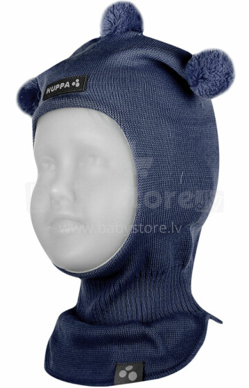 Huppa'15 Coco 8507AW/086 Детская вязаная шапка-шлем с хлопковой подкладкой (р.XS, L)