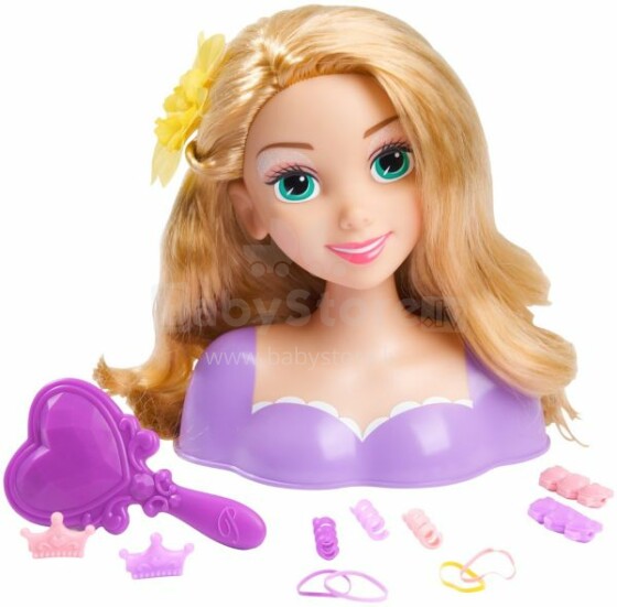 „Disney Princess Rapunzel“ stiliaus galvutė 87155 su priedais
