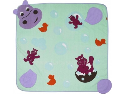 Babymoov Hippo A021000 Полотенце детское с капюшоном 90x90см