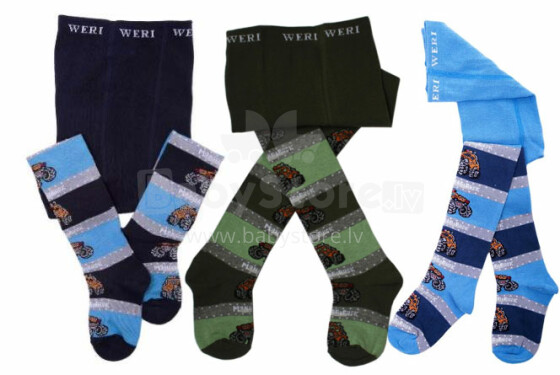 Weri Spezials K21740 Kids cotton tights 56-160 sizes