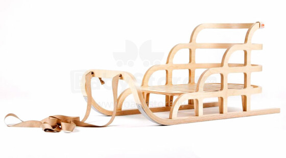 „Žube“ medinės rogučių dizaino rogės vaikams su viena sėdynė