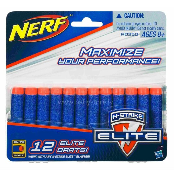 Hasbro Nerf Elite N-Strike Art.A0350 šautriņi, 12 gb