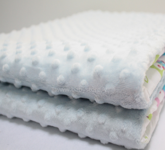 La bebe™ Minky+Cotton Art.70869 Double-sided microfiber blanket Bubble