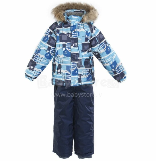 „Huppa '15 Winter 4148CW00“ šilta kūdikių žieminė šiltų kostiumų striukė + kelnės (98cm) spalva: 876