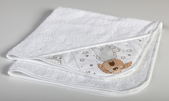„Troll Bear“ kūdikio kilpinis rankšluostis su gobtuvu 75x75 cm