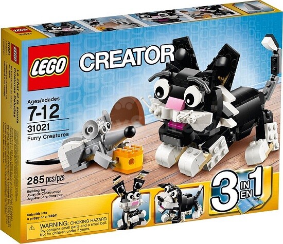 Lego Creator Art.31021 Пушистые зверюшки с 7 до 12 лет 