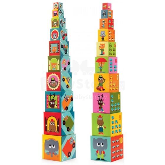 Djeco Art.DJ08508 10 cubes 12m+